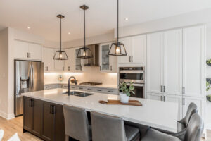 Natural quartzite countertops installed in a Lancaster home as part of a high kitchen remodel ROI 2026 Pennsylvania
